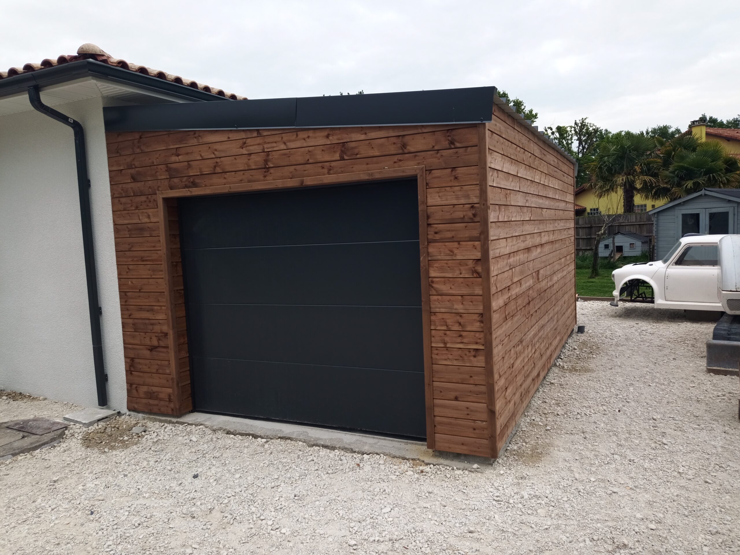 Garage à ossature bois